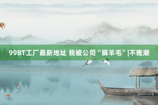 99BT工厂最新地址 我被公司“薅羊毛”|不雅潮